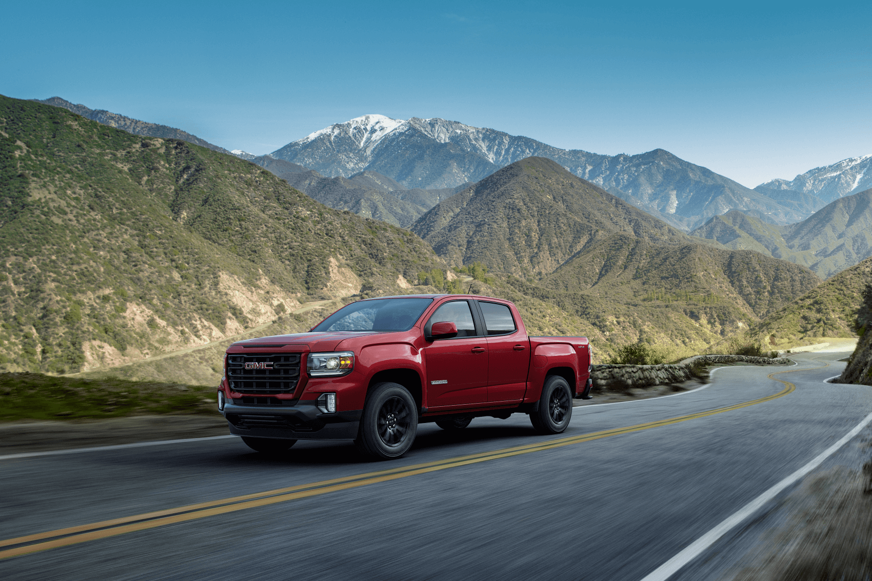 2022 GMC Canyon Red Highway